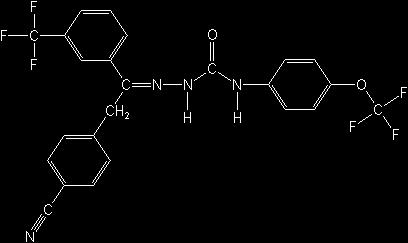 CAS-szám IUPAC- EINECS metaflumizon (EZ)-2 -[2-(4-cyanophenyl)-1-(a,a,a-trifluoro-m-tolyl)ethylidene]-4-