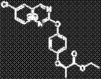 quizalofop-p-etil CAS-szám 100646-51-3 IUPAC- Ethyl -2-[4-(6-chloroquinoxalin-2-yloxy)phenoxy]propionate EINECS képlet: C 19 H 17 ClN 2 O 4
