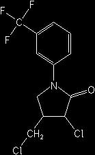 fluorkloridon CAS-szám 61213-25-0 CAS 3-chloro-4-(chloromethyl)-1-[3-(trifluoromethyl)phenyl]-2- pyrrolidinone EINECS 262-661-3 képlet: C