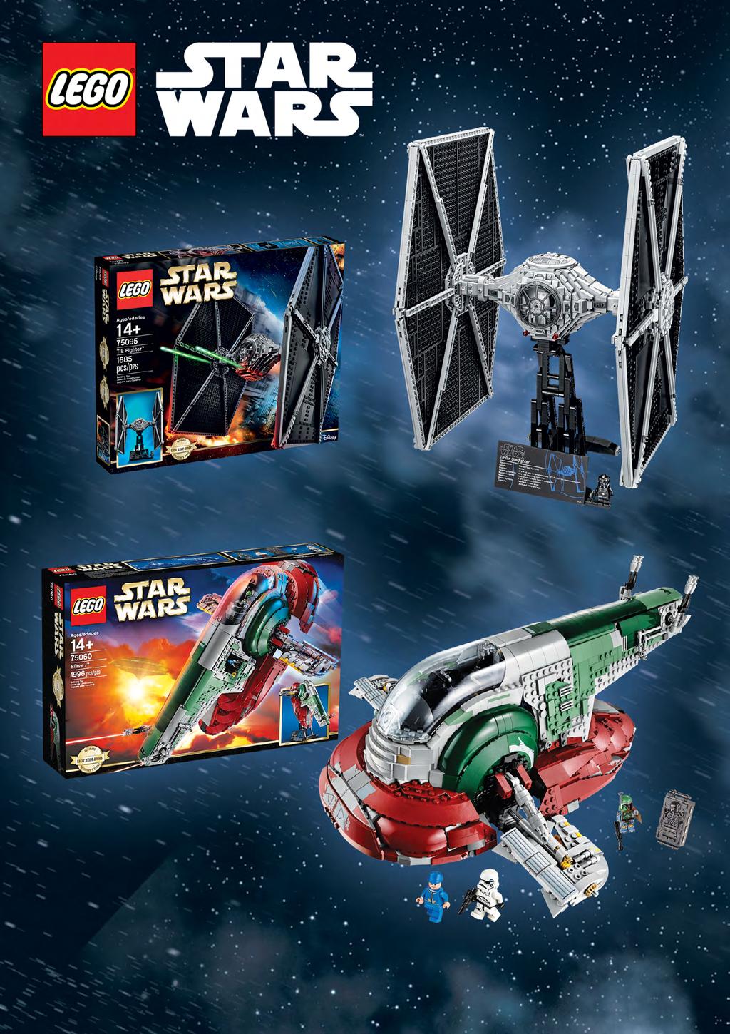 75095 TIE Fighter 14 éves kor felett 75060 Slave 1 14 éves kor felett Keltsd életre a Birodalom visszavág feledhetetlen pillanatait!