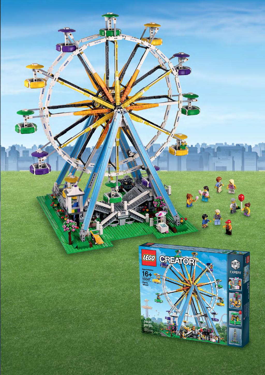 A KARNEVÁLHANGULAT MEG- ÉRKEZETT A NAPPALINKBA! A hatalmas LEGO óriáskerék nosztalgikus hangulatával a rajongók egyik kedvenc darabjává válhat.
