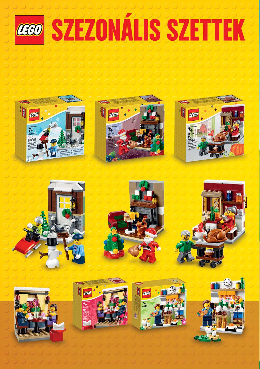 LEGO AJÁNDÉKOK MINDEN ALKALOMRA! A LEGO Store exkluzív szezonális szettjeivel szinte minden alkalomra meglepheted szeretteidet, legyen szó mikulásról, karácsonyról vagy akár Valentin napról.