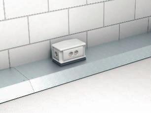 Rendszerleírás Tervezési segédlet padlóra szerelhető szerelőcsatornákhoz A padlóra szerelhető installációs rendszer alkalmas kész padlón történő villamos installációra.