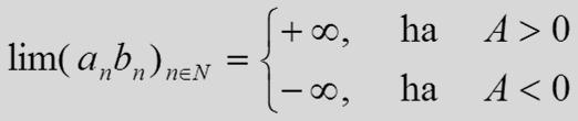 Az {a n } n N sorozatnak tágabb értelemben vett határértéke, ha minden P R számhoz létezik olyan N 0 N küszöbszám, amelyre igaz, hogy