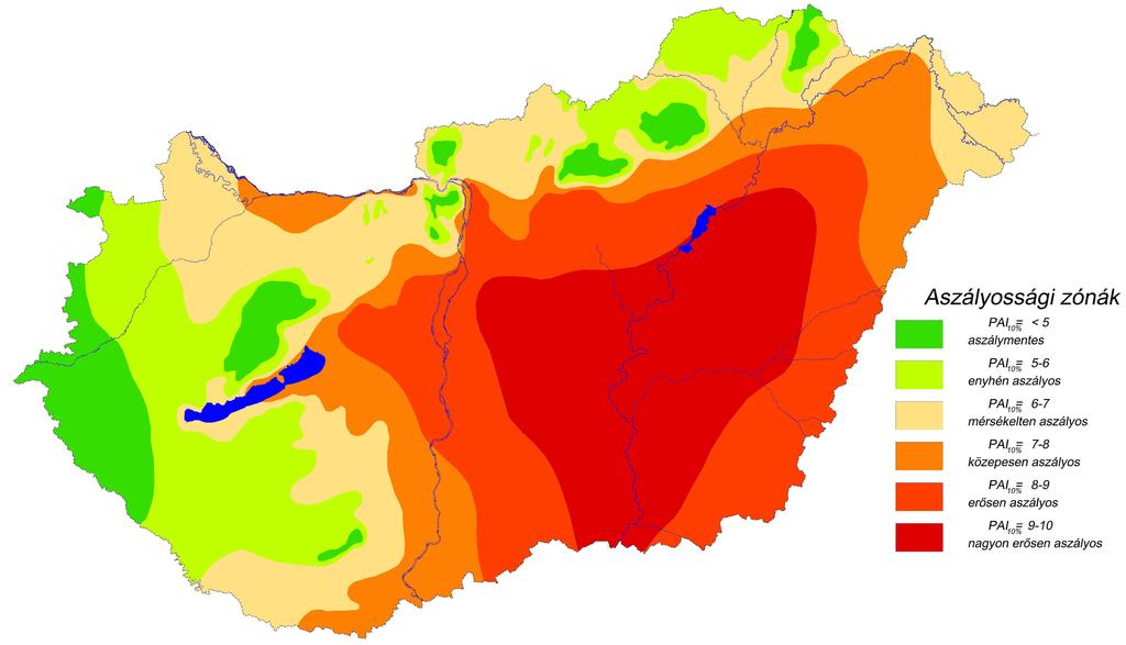 Az aszályindex lineáris trendjének területi