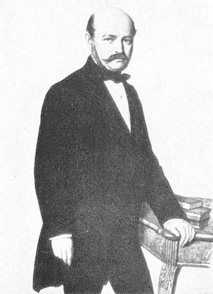 Az anyák megmentője Semmelweis Ignác (1818-1865) Bécs I. számú Szüleszeti Klinika (gazdagabb betegek, szülésnél orvosok orvostanhallgatók boncolás után) II.