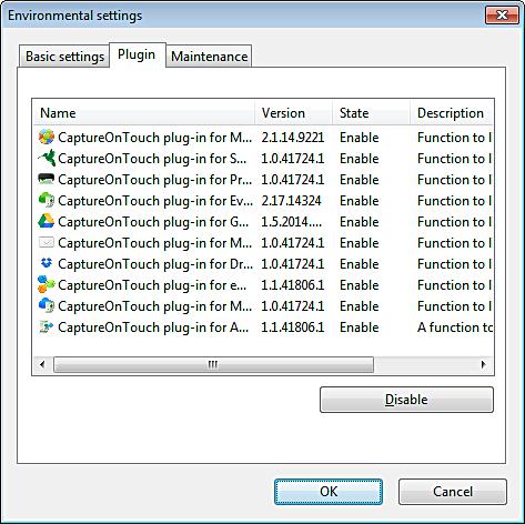 Launch method (Indítási mód) beállítás A CaptureOnTouch alapértelmezett esetben a számítógép indításakor betöltődik a memóriába.