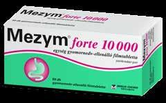 MEZYM FORTE 10 000 gyomornedv-ellenálló filmtabletta, 50 db Teltségérzet? Hasi diszkomfort?
