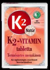 fenntartásában. 2-vitamin tabletta, 60 db A természetes 2-vitamin részt vesz az egészséges csontozat fenntartásában.