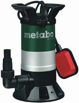 Metabo házi vízellátók és búvárszivattyúk Az automatikus vízellátáshoz, kerti öntözéshez, talajvíz szállításához, valamint tiszta víz szállításához, kipumpálásához és keringetéséhez Nyomásüst a víz