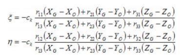 1. táblázat Tájékozások összefoglalása 10. ábra Sugárnyaláb kiegyenlítés alapelve [6] A kollineár egyenletek (11.
