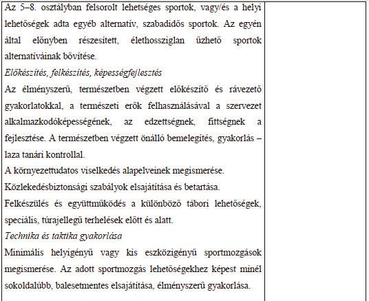 A tájfutás oktatásának lehetőségei az