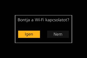 Wi-Fi/Bluetooth A fényképezőgép csatlakoztatása okostelefonhoz Ha a kapcsolat [Hálózaton keresztül] segítségével jön létre (A fényképezőgépen) Válassza a [Hálózaton keresztül] lehetőséget, majd