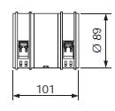 Tartozék Leírása Átmérő (Φ) ζ-érték Rendelési szám Egyenes csatlakozó adapter, Ø75/62 mm Flexibilis levegőcső és osztó/gyűjtő vagy fali/padló csatlakozó bekötésére alkalmas, tömítésekkel és
