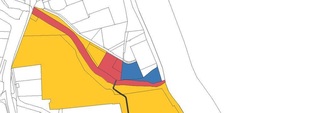 Szentendre Város közigazgatási határán délről, Budakalász felől az Óbuda TSZ telkére (04 hrsz.) érkezik a kerékpárút. A Lupa-tóhoz az állami tulajdonú gát telkén (07/2 hrsz.