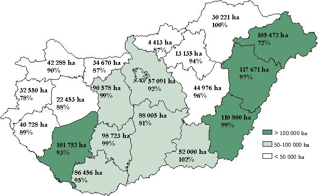 A kukorica globális kibocsátása az idén várhatóan 778 millió tonnára esik vissza az elızı évi 783,4 millió tonnával szemben. A vetésterület 0,7%-kal 153,3 millió hektárra nı.