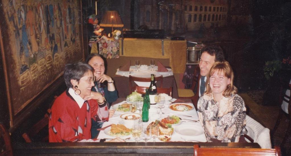 A Matyó Baba étteremben 1994-ben Triska Éva,