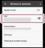 Egyérintéses csatlakozás (NFC) Android okostelefonhoz (Android 4.