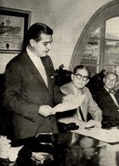 12. ábra 1960. január: Gerardo Canet veszi át a Kubai Földrajzi Társaság elnöki posztját.