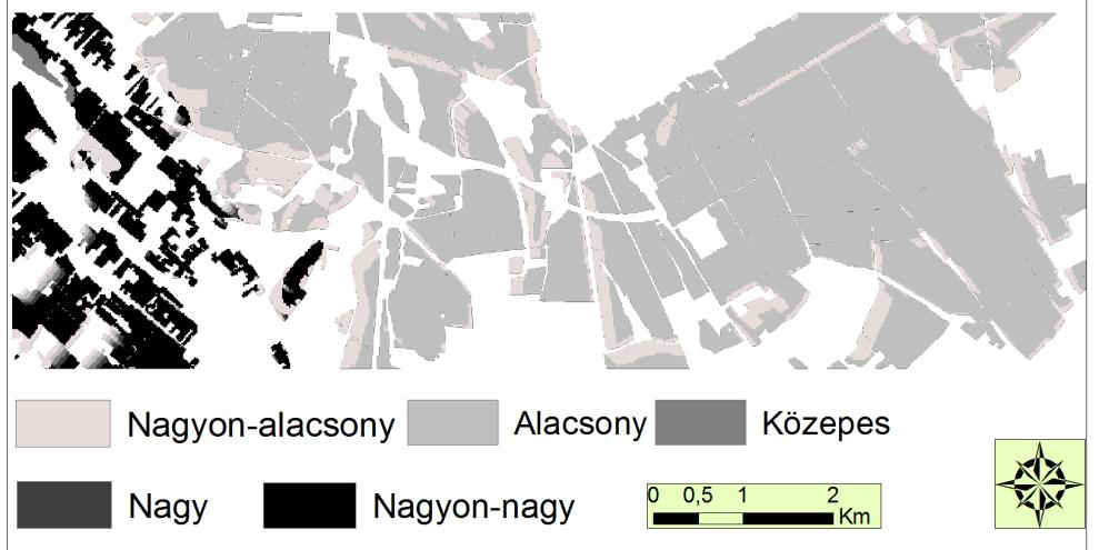 Bartus-Farsang-Szatmári-Barta Az EEBW-modell segítségével becslést adtunk a mintaterület potenciális szélerózió veszélyeztetettségére (4. ábra).