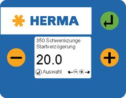 CÍMKÉZŐGÉP MENÜRENDSZER 5.1.1 Felépítés A HERMA 400 címkézőkészülékek a fólia-billentyűzet és a kijelző gombjai segítségével kezelhetők.
