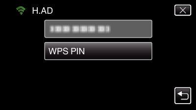 A Wi-Fi használata Hozzáférési pont regisztrálása WPS PIN használatával 1 Érintse meg: MENU 6 Érintse meg: WPS PIN 0 Megjelenik a főmenü 2 Érintse meg a(z) Wi-Fi (Q) ikont 0