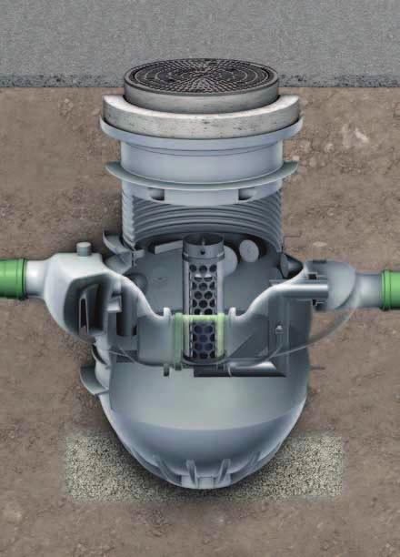 ACO épületgépészet ACO Oleopator Light liquid P separator olajleválasztó Oleopass berendezés P Class I with bypass Oleopass P Order data Light liquid separator of polyethylene for below ground