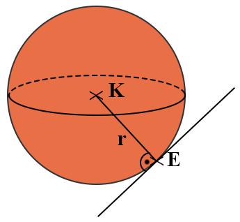 A gömb érintőegyenese olyan egyenes, amelynek a gömbfelülettel pontosan egy közös
