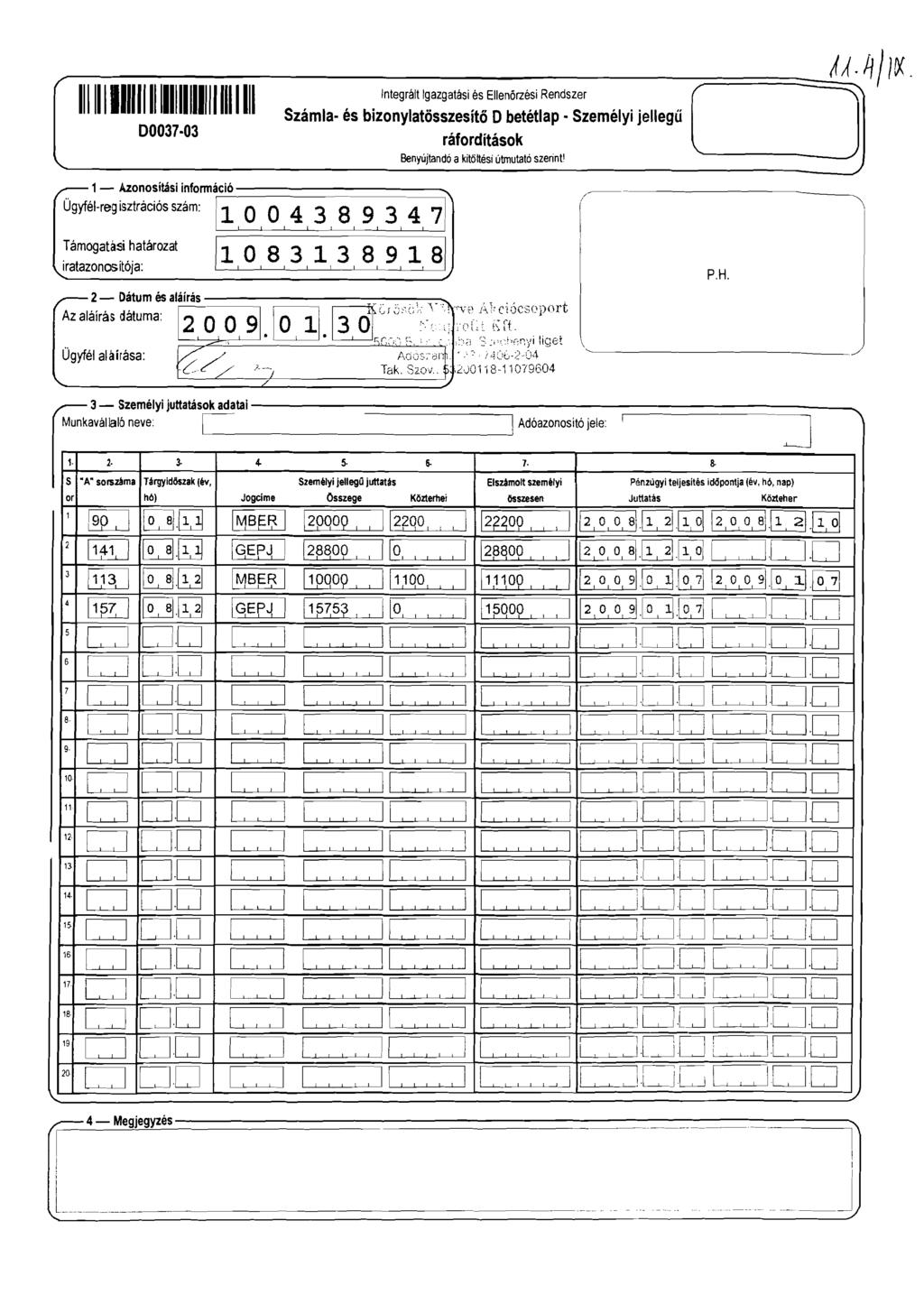 --_~============~~A.4/f( mlmilli Számla- és bi~~::~;~:':z":i~~ E~::':';'~~eméYi jellegü ( J~ 00037-03 ráfordítások.