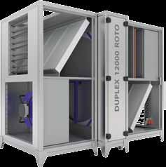 DUPLEX Roto Univerzális beltéri kialakítás A hővisszanyerés hatékonysága akár 85 %-os Forgódobos hőcserélő Eurovent tanusítvánnyal Méretre történő, az ügyfél igényei szerinti gyártás Kompakt és