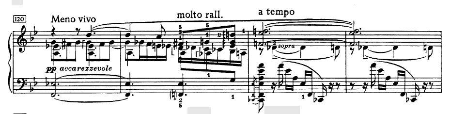 Choi Insu: Horowitz és Richter 110 A 98. ütemben lévő subito pianót mind a ketten una corda segítségével tudják elérni. A 103.