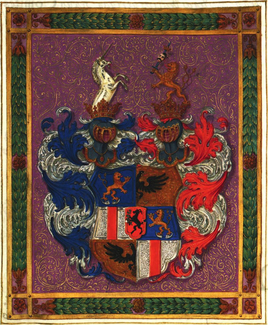 A TELEKI CSALÁD CÍMERESLEVELE, 1697 A széki Teleki család ősi címere a Garázda és Szilágyi családok Zsigmond királytól 1409. február 24-én kapott, mára elveszett armálisára megy vissza.