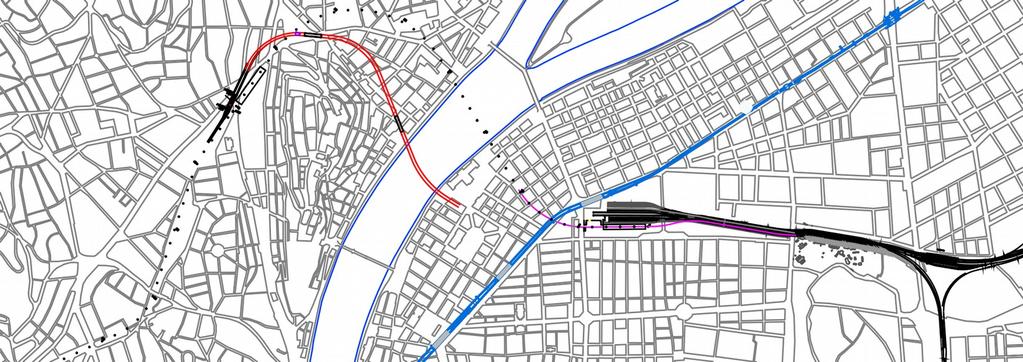 között (~4 km) 1939 óta szerepel a közlekedésszakmai elképzelések között Déli pályaudvar