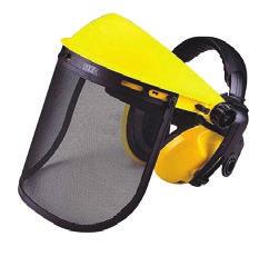 ARC- ÉS SZEMVÉDŐK Arc- és szemvédők Homlokpántos plexi álarc - -00 Egyszeres, víztiszta, felhajtható plexi látásmező, amely ellenáll a fröccsenő anyagoknak Állítható