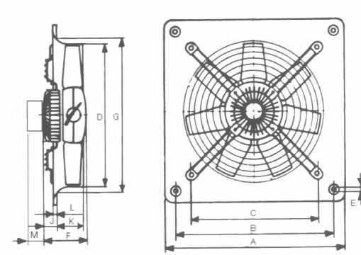 Méretek () Típusok HCBTB/215/H HCBTB/5/H A J F H " Vent.