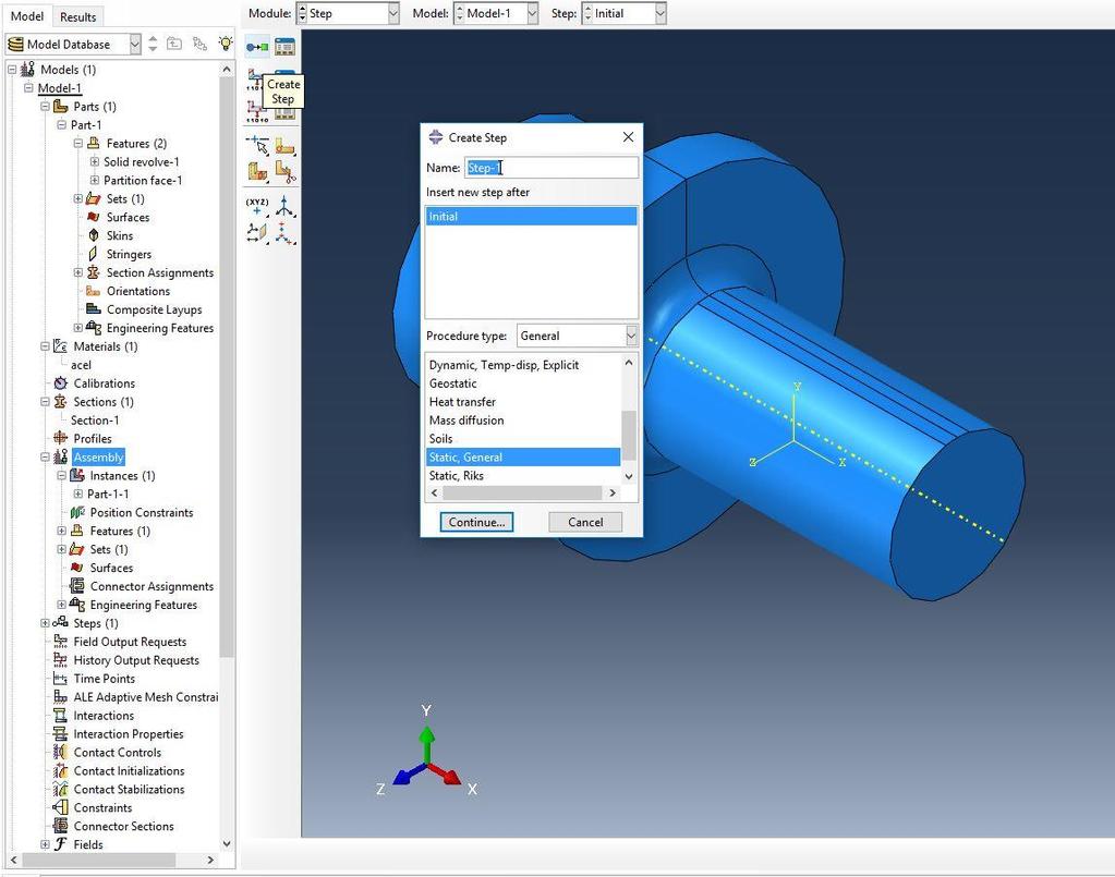 D MODULE STEP lépések megadása 1.