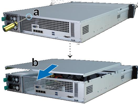 RAM modul hozzáadása a RackStation egységhez Az opcionális Synology RAM modul a RackStation egység memóriájának bővítésére szolgál.