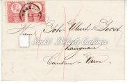 3 krajcár postal stationery, typography envelope sent as a local letter with type I. Pesth stamping. (75 000 HUF) 1873. 07. 24. Távolsági levél.