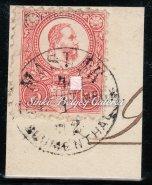 Kikiáltási ár: 8.500 Ft 1871. Réznyomat SEVERIN lebélyegzéssel. 600 Gp. / 1871. Engraved Stamp with SEVERIN cancellation.
