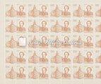 (40 stamps with tab) 1985. 200 éves a mezőhegyesi lótenyésztés. 50-es hajtott ívben.