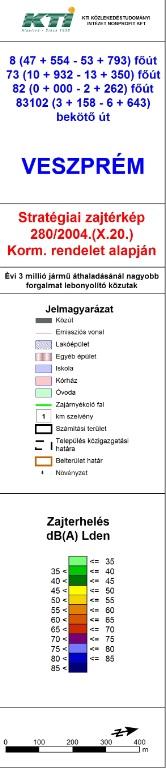Zaj és rezgésterhelés A tervezési terület közelében halad a Déi útgyűrű, mely nagyforgalmú közút.
