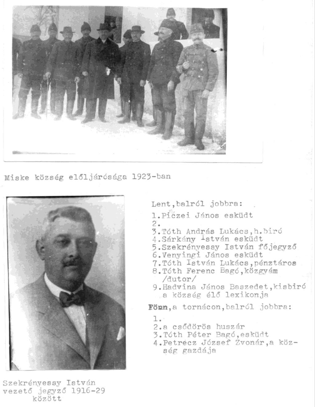 1916-ban távozott a főjegyzői székből.