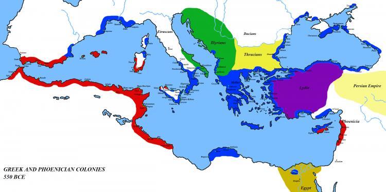 stb. A görög és föníciai gyarmatok i.e.