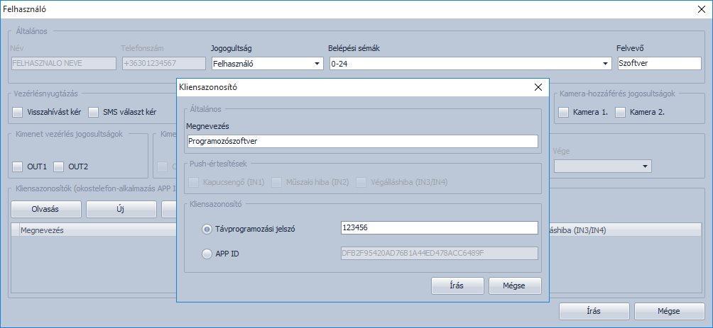 4.3.1 Kliensazonosító létrehozása a programozószoftver részére Indítsa el a Gate Control PRO programozószoftvert. Csatlakoztassa a Gate Control PRO modult USB-n keresztül.