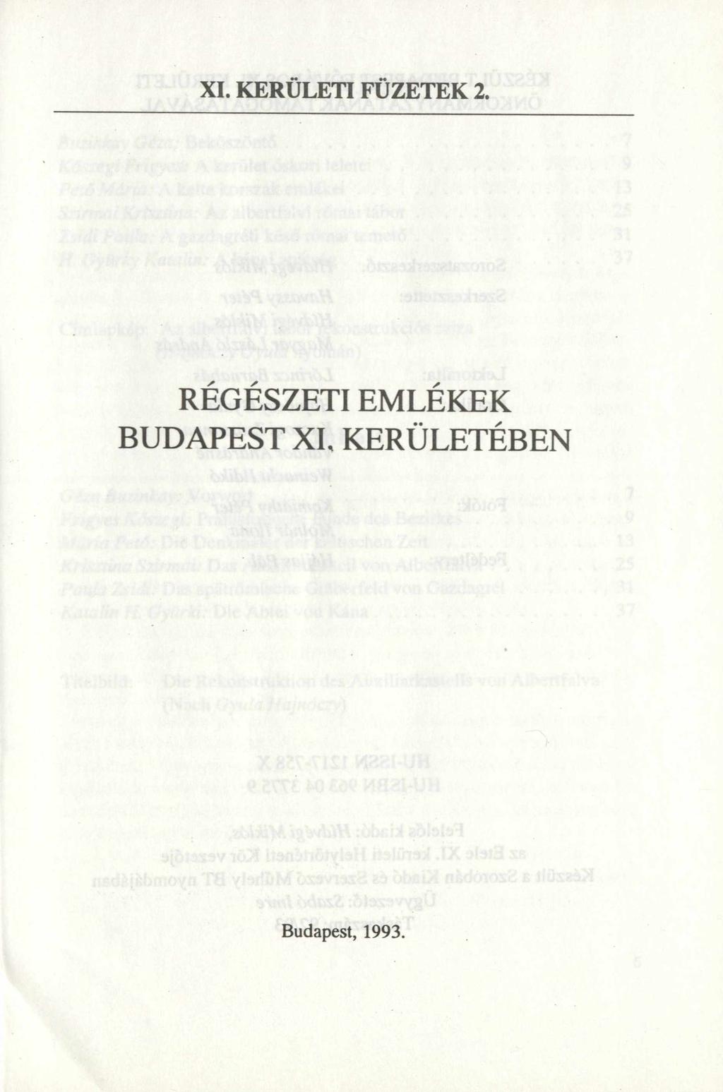 XI. KERÜLETI FÜZETEK 2.