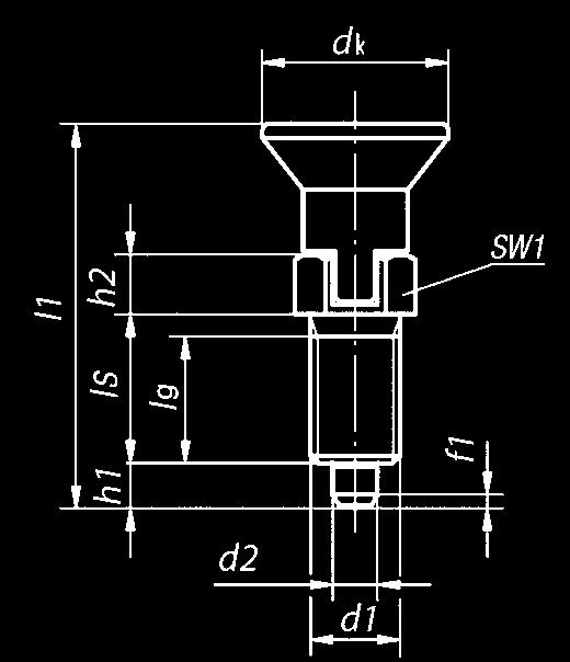 M12 x 1,5 Letörés (f 1 0,8 1 5 1,8 Menetemelkedés 0,75 1 1 1,5 Csapátmérő 3 4 5 6 Fejátmérő (d k 14 18 21 25 Hossz 31,5 38,5 43,5 51,7 Szármaassá (l s 12 15 17 20 Menethossz