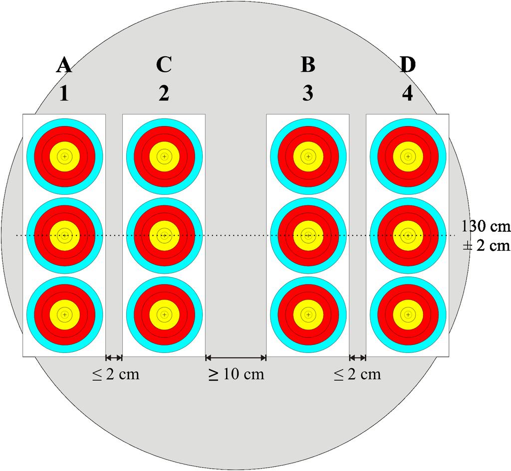 Image 14: 4 x 3 Vertical Triple Target Face for