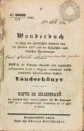 Kiállítva: Nagyszeben, 1854.