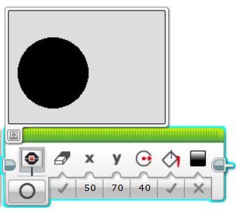 ábra Ahogy láttuk, minden alakzat esetében színnek választhatjuk a fehéret is fekete helyett. Azonban ha csak a színt fehérre változtatjuk nem fogjuk látni alakzatunkat a képernyőn.