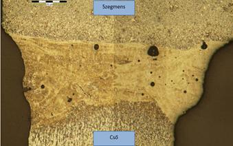lézerforrással hegesztett varrat